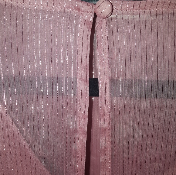 NWTExpress | High Neck Sheer Sparkly Bodysuit 2Pc. - Picture 5 of 6